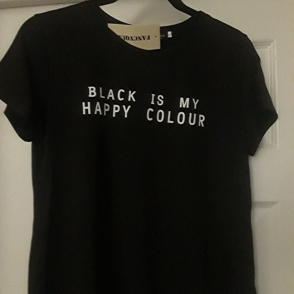 NWT Black Is My Happy Colour t-shirt
